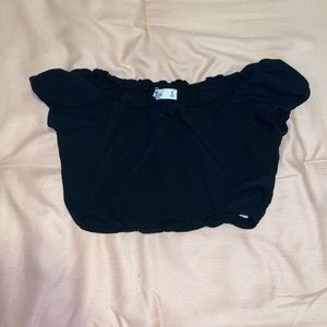 Hollister black crop top. Size small